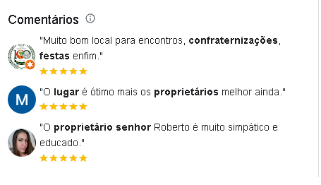 Comentarios do google.